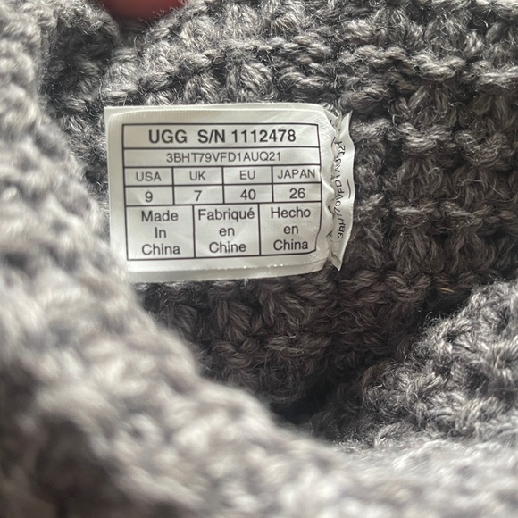 UGG Tall Solene Charcoal Knit Sweater Weather - Picture 14 of 14